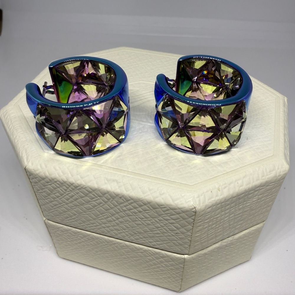 Swarovski Curiosa Hoop Earrings NWT